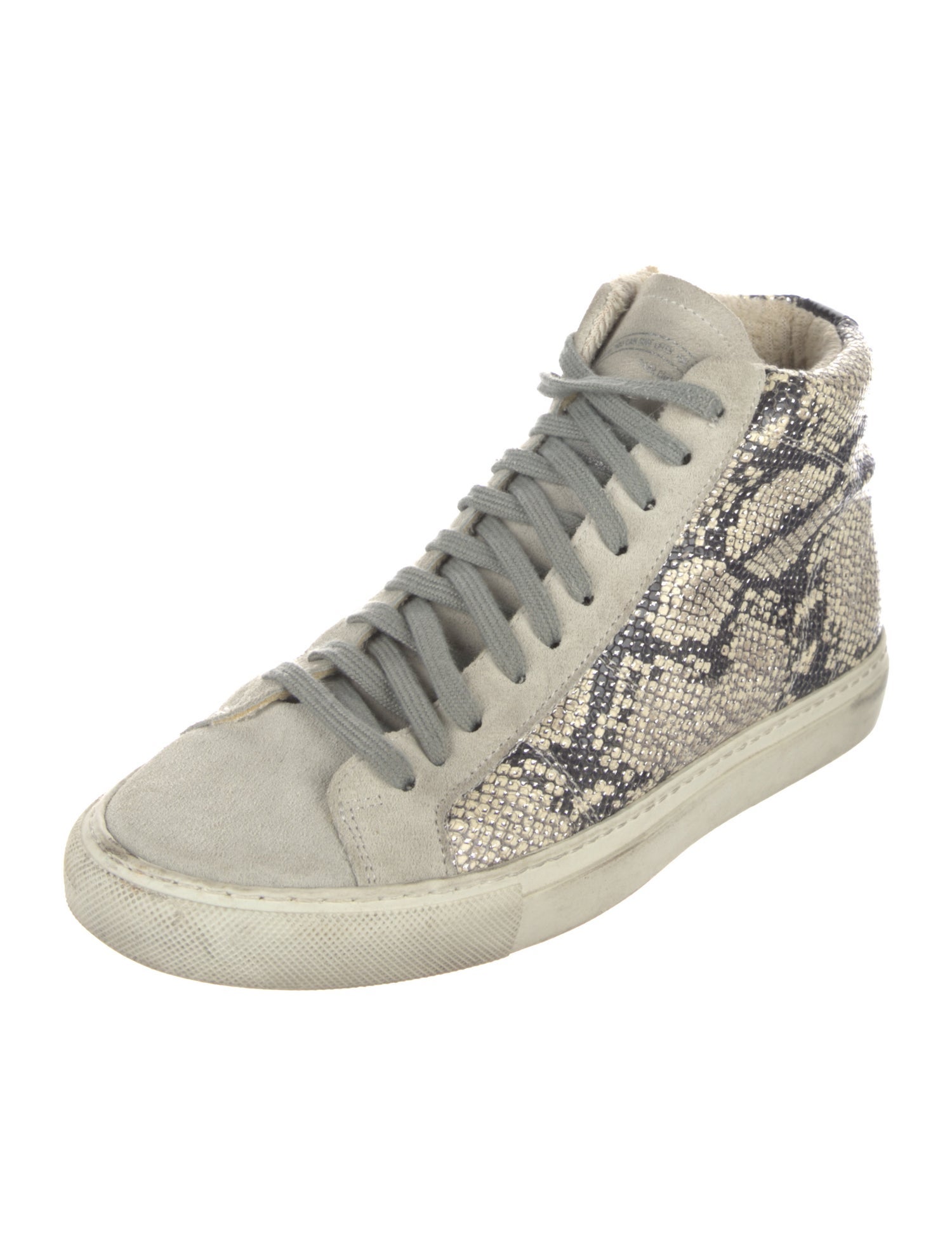P448 Suede Animal Print Sneakers