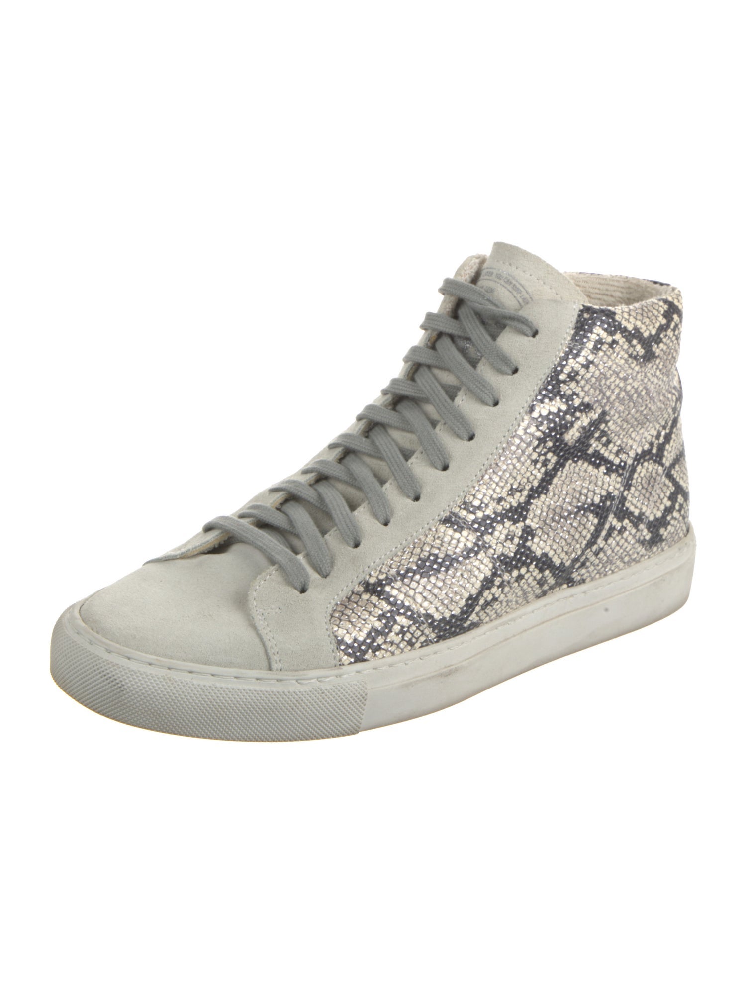 P448 Leather Animal Print Sneakers