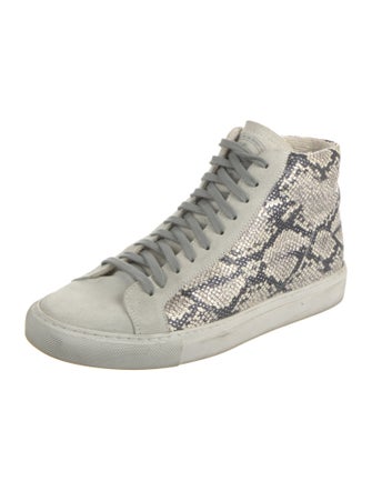 P448 Leather Animal Print Sneakers
