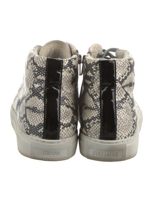 P448 Leather Animal Print Sneakers