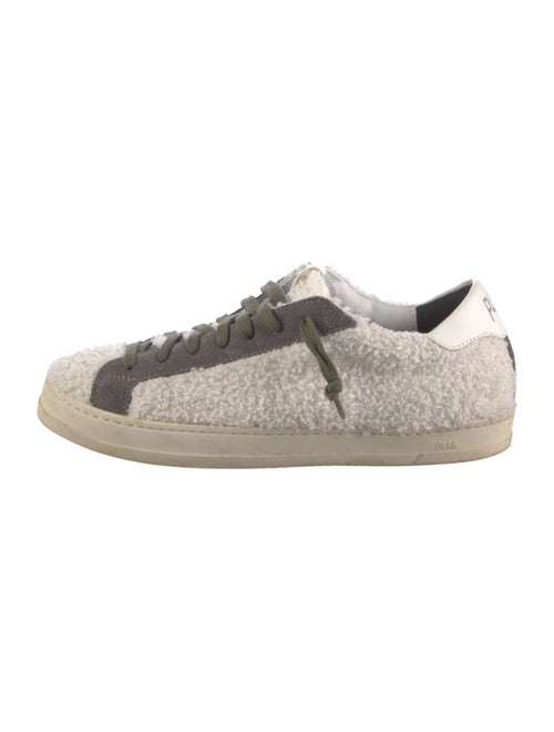 P448 Shearling Colorblock Pattern Sneakers
