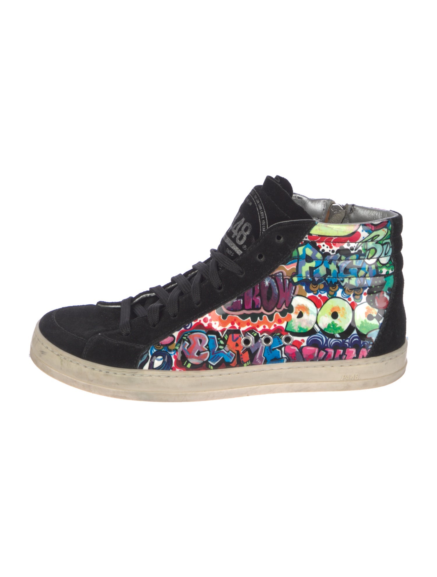 P448 Suede Printed Sneakers