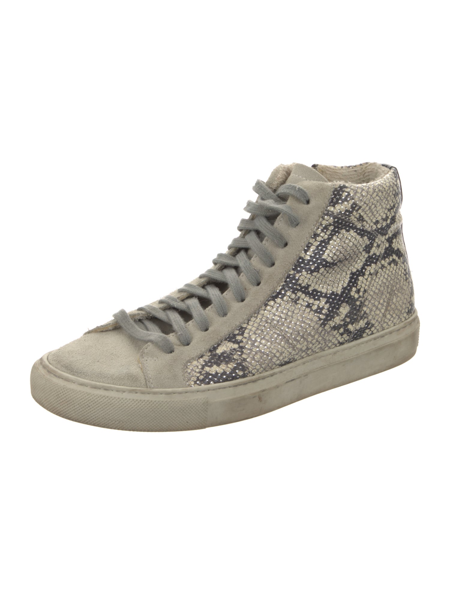 P448 Leather Animal Print Sneakers