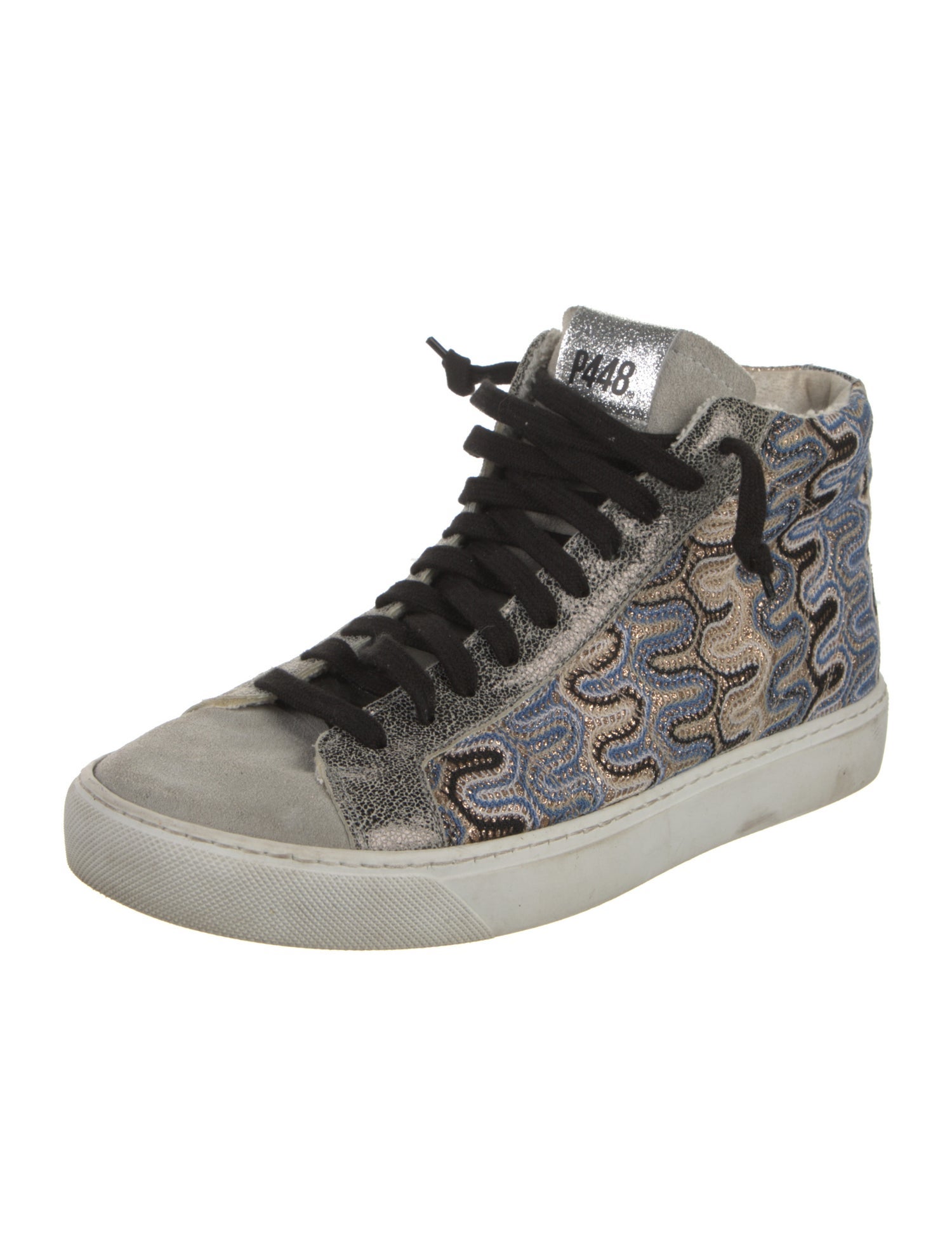P448 Suede Printed Sneakers