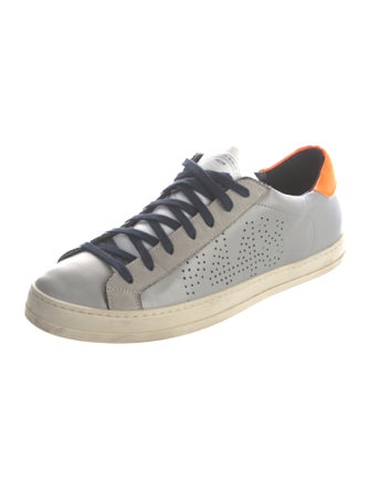 P448 Leather Whipstitch Trim Sneakers