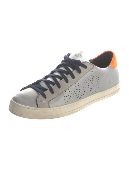 P448 Leather Whipstitch Trim Sneakers