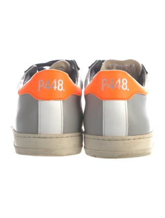 P448 Leather Whipstitch Trim Sneakers