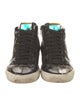 P448 Patent Leather Animal Print Sneakers