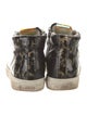 P448 Patent Leather Animal Print Sneakers
