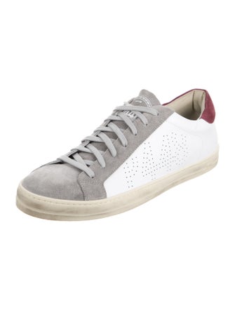 P448 Leather Lasercut Accents Sneakers