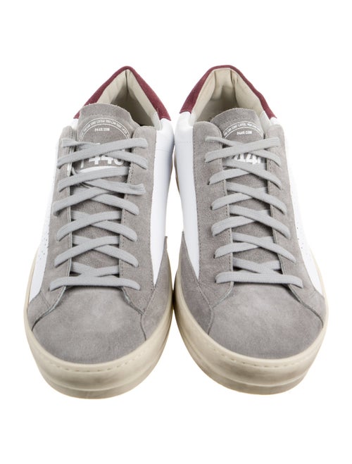 P448 Leather Lasercut Accents Sneakers