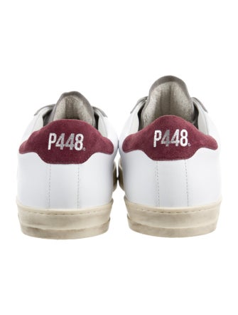 P448 Leather Lasercut Accents Sneakers