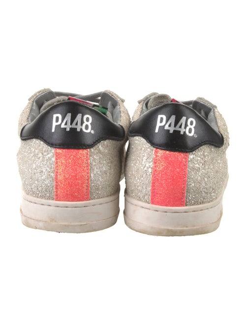 P448 Glitter Colorblock Pattern Sneakers