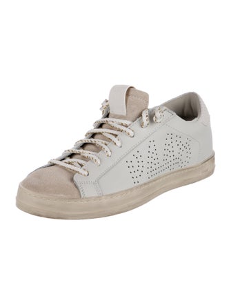 P448 Leather Lasercut Accents Sneakers