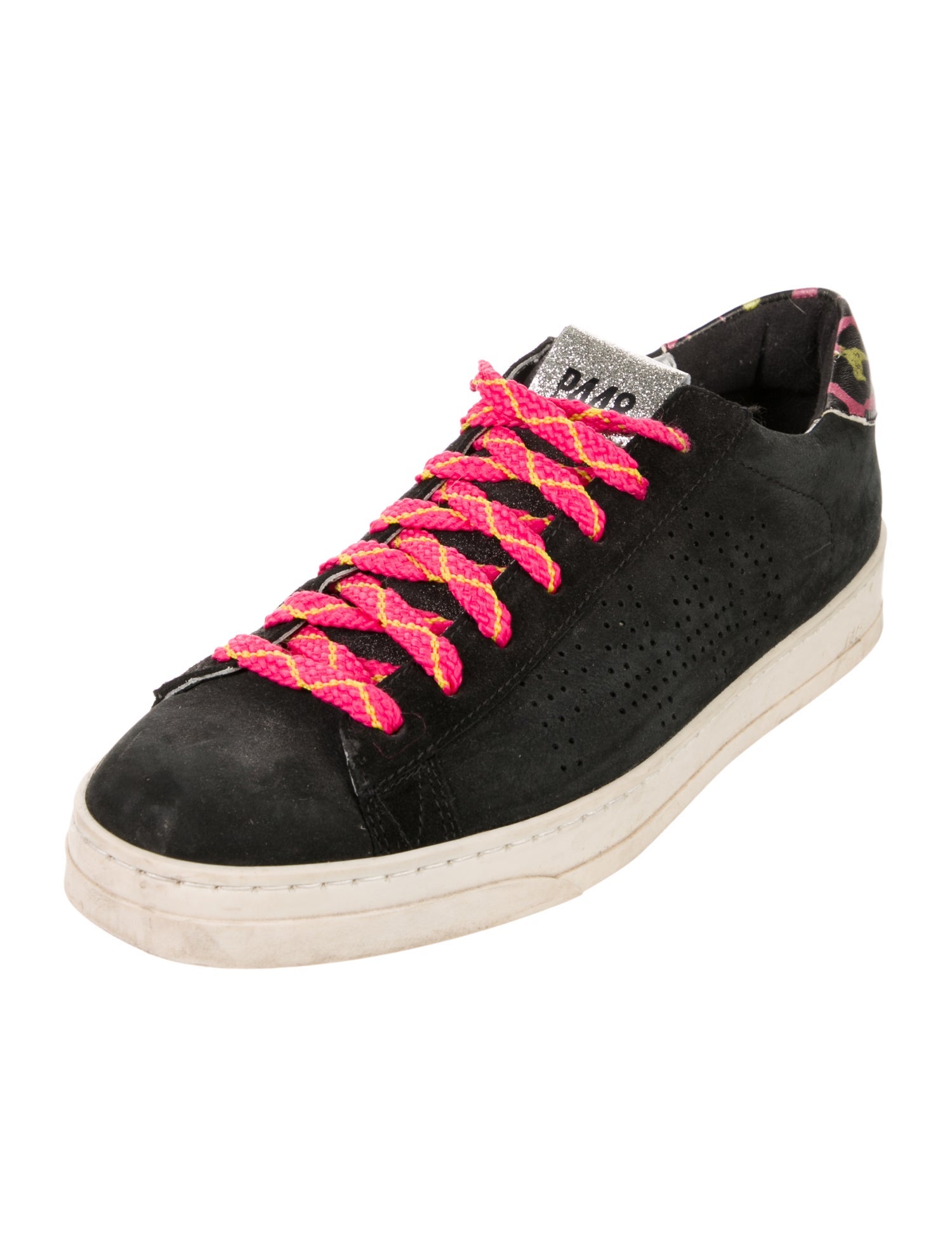 P448 Suede Glitter Accents Sneakers