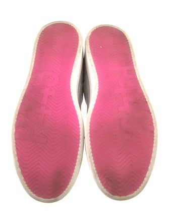 P448 Colorblock Pattern Glitter Accents Sneakers