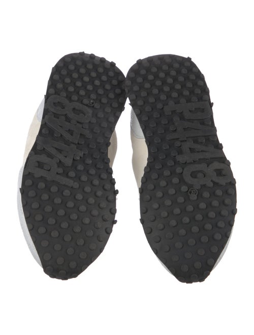 P448 Suede Colorblock Pattern Athletic Sneakers