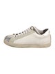 P448 Embossed Leather Colorblock Pattern Sneakers