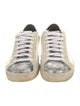 P448 Embossed Leather Colorblock Pattern Sneakers