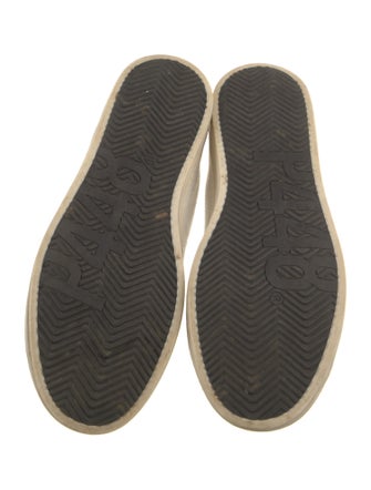 P448 Embossed Leather Colorblock Pattern Sneakers