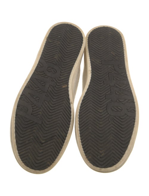 P448 Embossed Leather Colorblock Pattern Sneakers