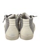 P448 Leather Colorblock Pattern Sneakers
