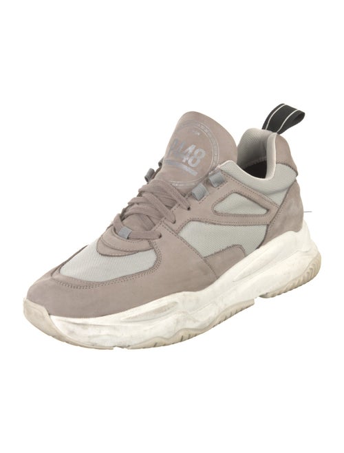 P448 Suede Colorblock Pattern Sneakers