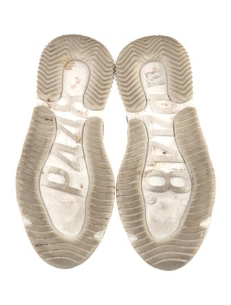 P448 Suede Colorblock Pattern Sneakers