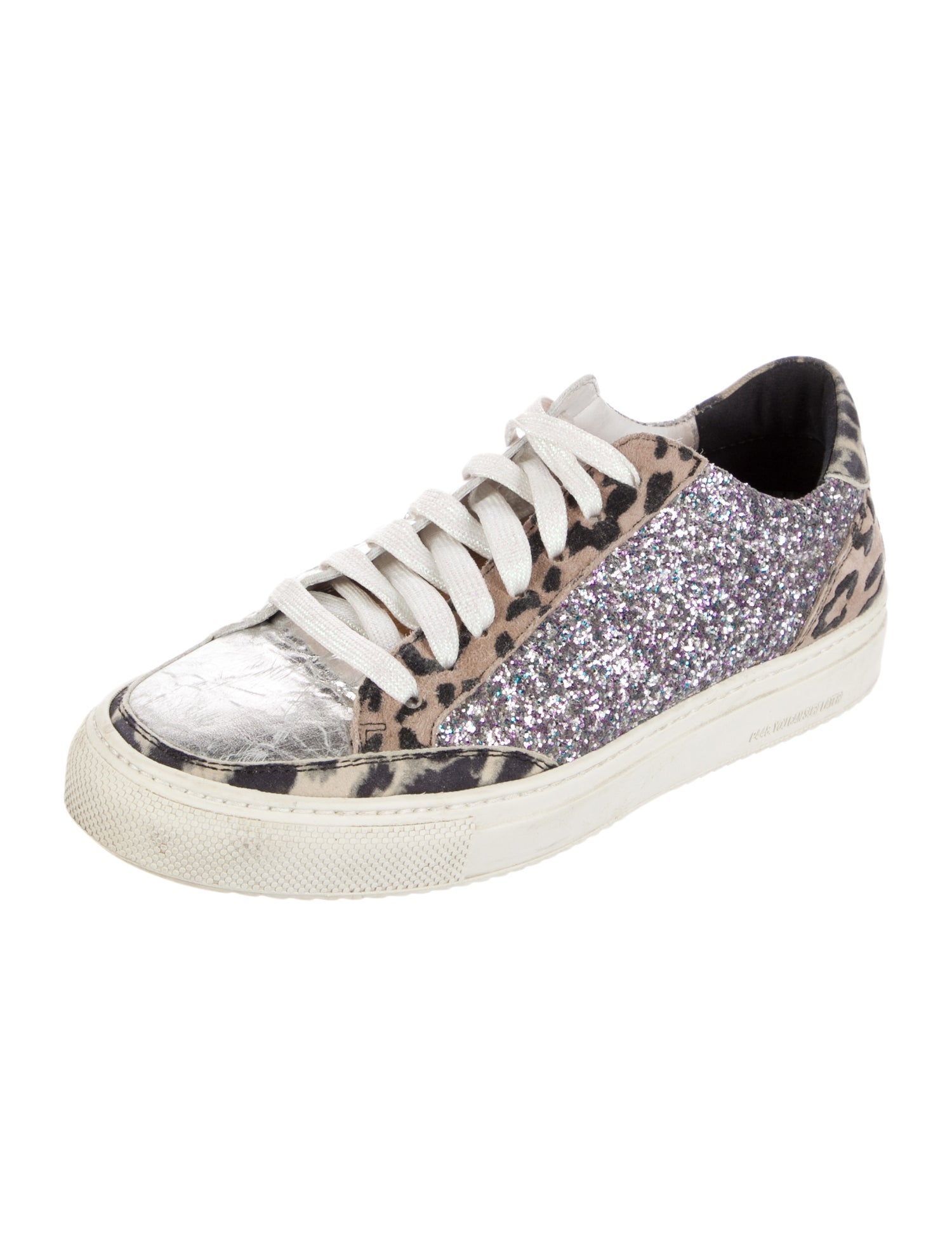 P448 Glitter Animal Print Sneakers