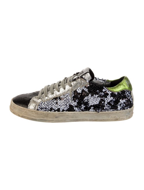 P448 Sequins Printed Sneakers