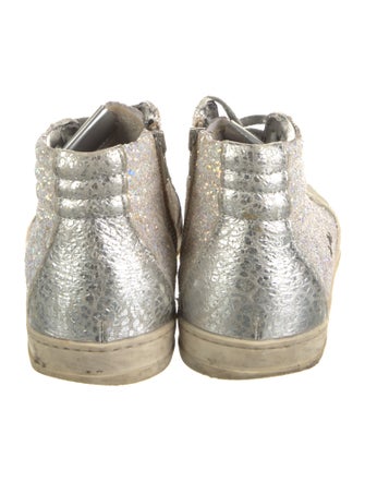 P448 Suede Glitter Accents Sneakers