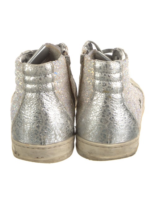 P448 Suede Glitter Accents Sneakers