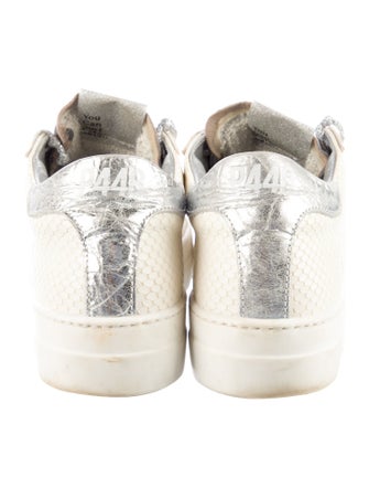 P448 Embossed Leather Animal Print Sneakers