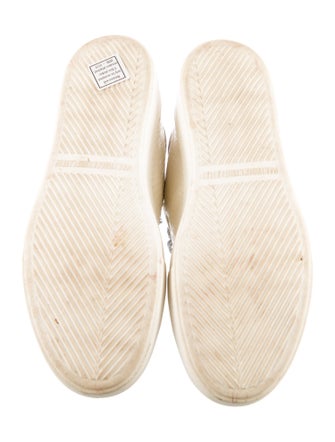 P448 Embossed Leather Animal Print Sneakers