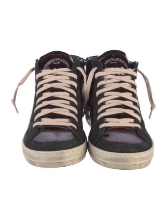 P448 Leather Animal Print Sneakers