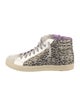 P448 Leather Animal Print Sneakers