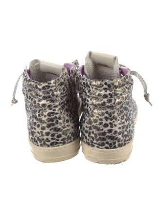 P448 Leather Animal Print Sneakers