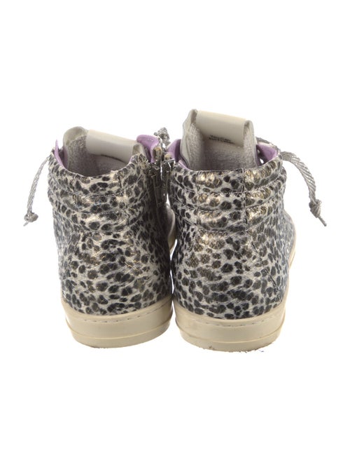 P448 Leather Animal Print Sneakers