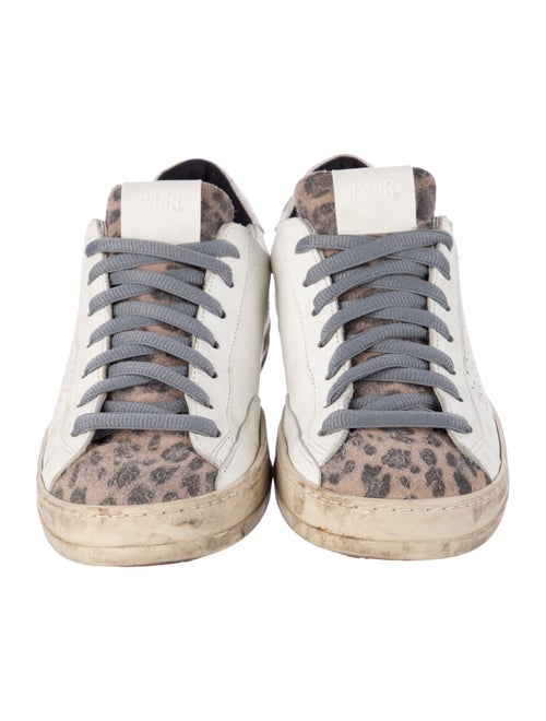 P448 Leather Animal Print Sneakers