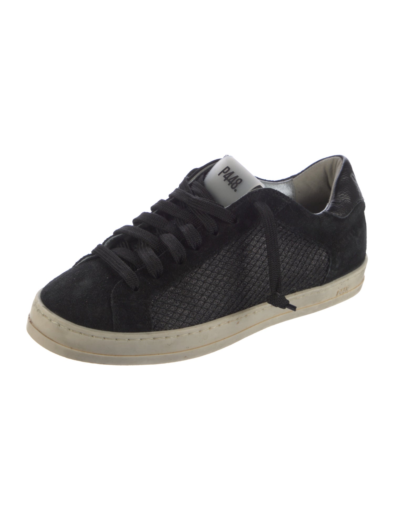 P448 Suede Glitter Accents Sneakers
