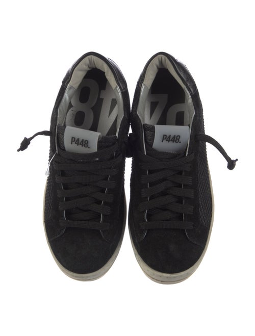 P448 Suede Glitter Accents Sneakers