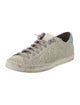 P448 Embossed Leather Glitter Accents Sneakers