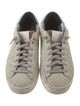 P448 Embossed Leather Glitter Accents Sneakers