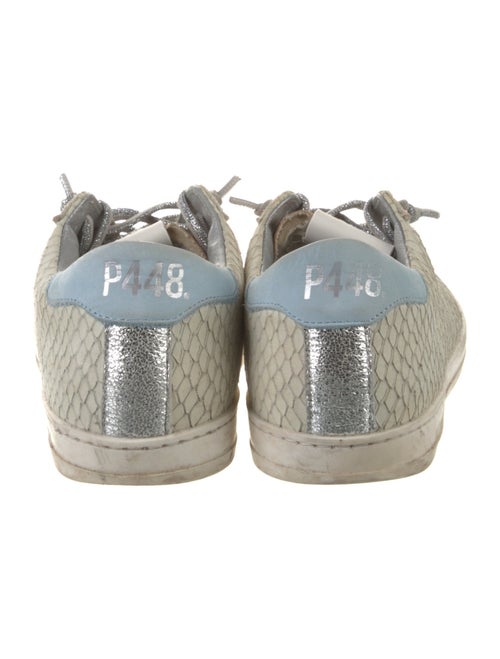 P448 Embossed Leather Glitter Accents Sneakers