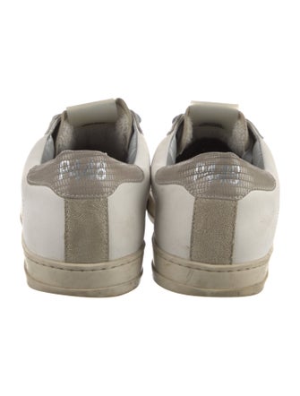 P448 Leather Lasercut Accents Sneakers