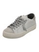 P448 Leather Colorblock Pattern Sneakers
