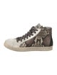 P448 Snakeskin Animal Print Sneakers