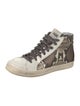 P448 Snakeskin Animal Print Sneakers
