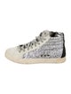 P448 Glitter Colorblock Pattern Sneakers