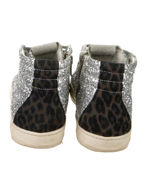 P448 Glitter Colorblock Pattern Sneakers